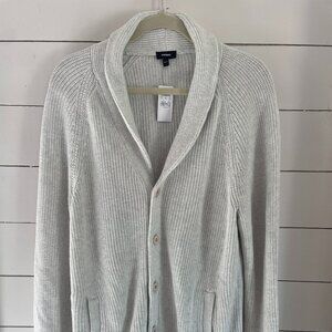 Cotton Shawl Neck Cardigan | NWT | Size Large